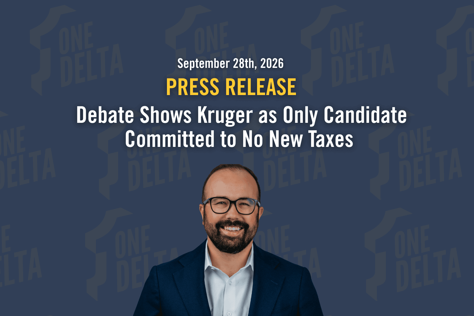 Debate Shows Kruger as Only Candidate Committed to No New Taxes