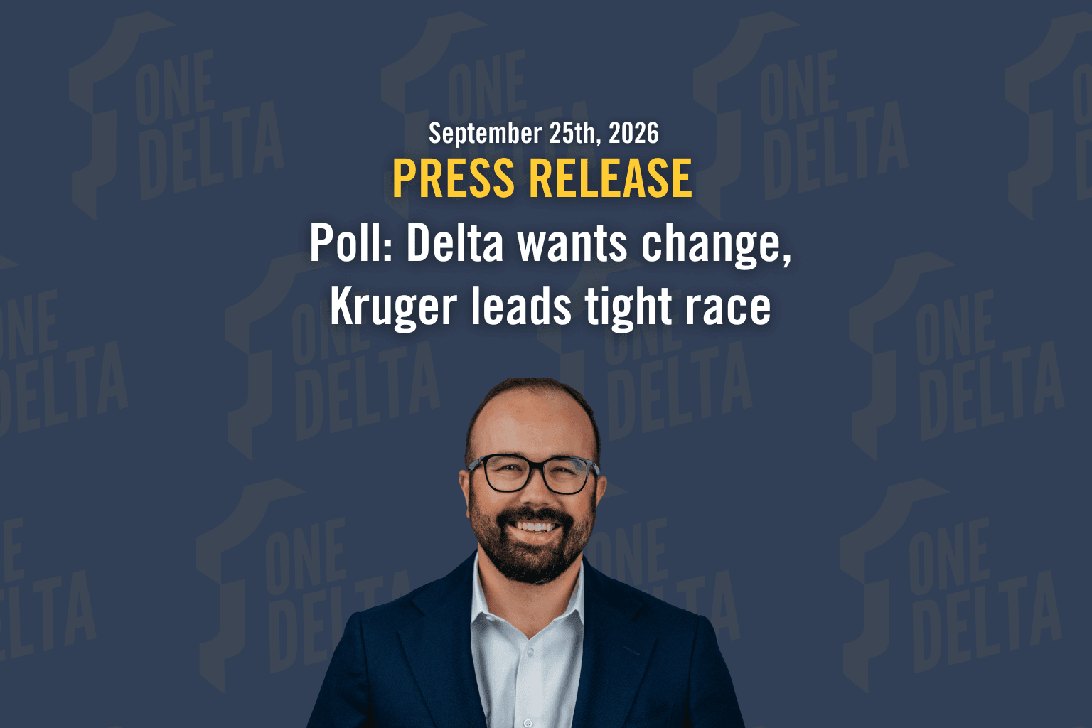 Poll: Delta wants change, Kruger leads tight race