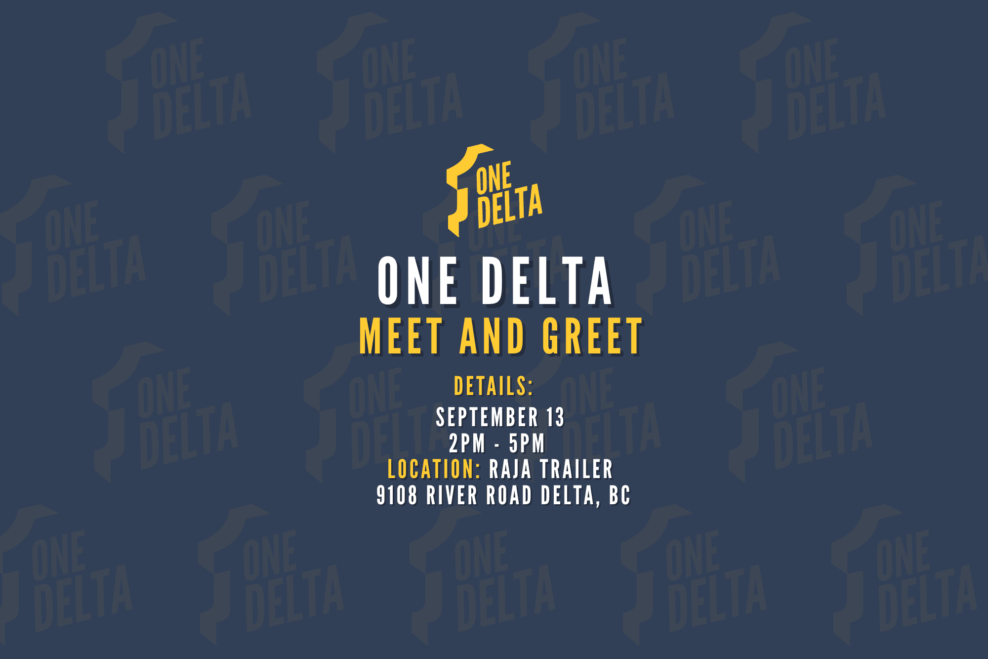 Meet and Greet With Dylan Kruger, Jennifer Johal and The One Delta Team